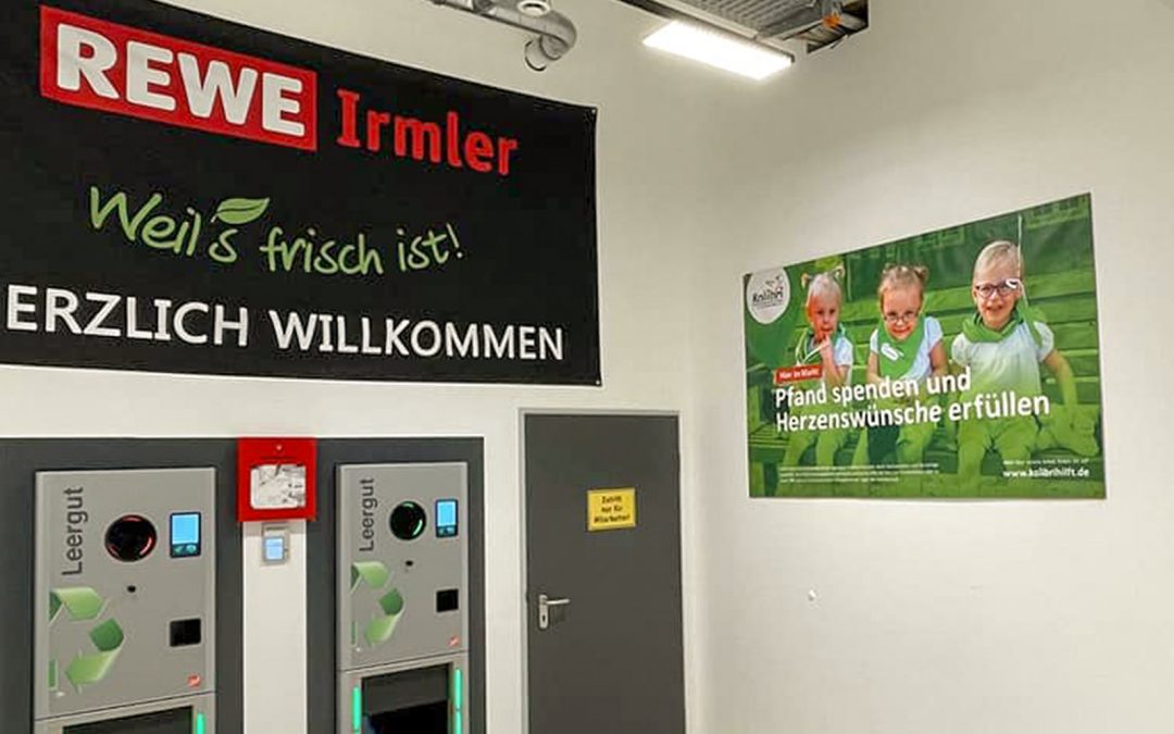 Unsere Pfandspende bei REWE