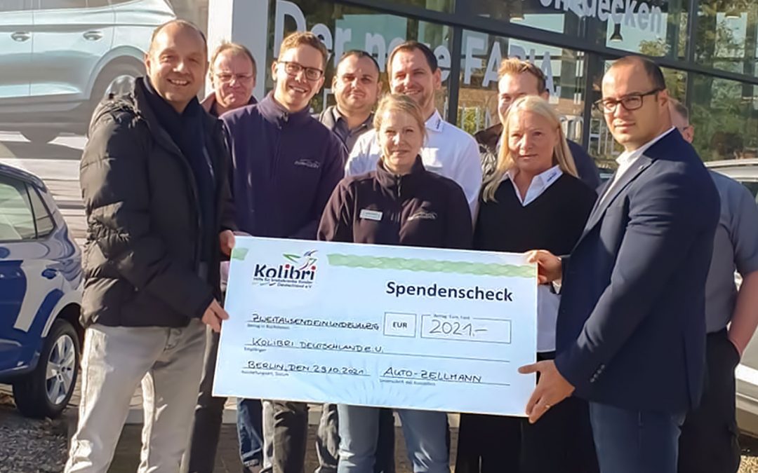 Spendenaktion im Autohaus Zellmann in Berlin Altglienicke