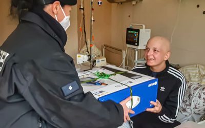 Mehr Polizei Besuch auf der Kinderstation