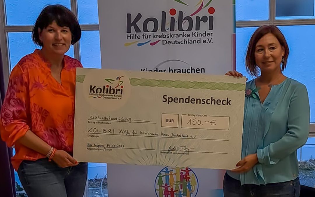 Wir sind dankbar für die tolle Spende von Nicole Dürrwang