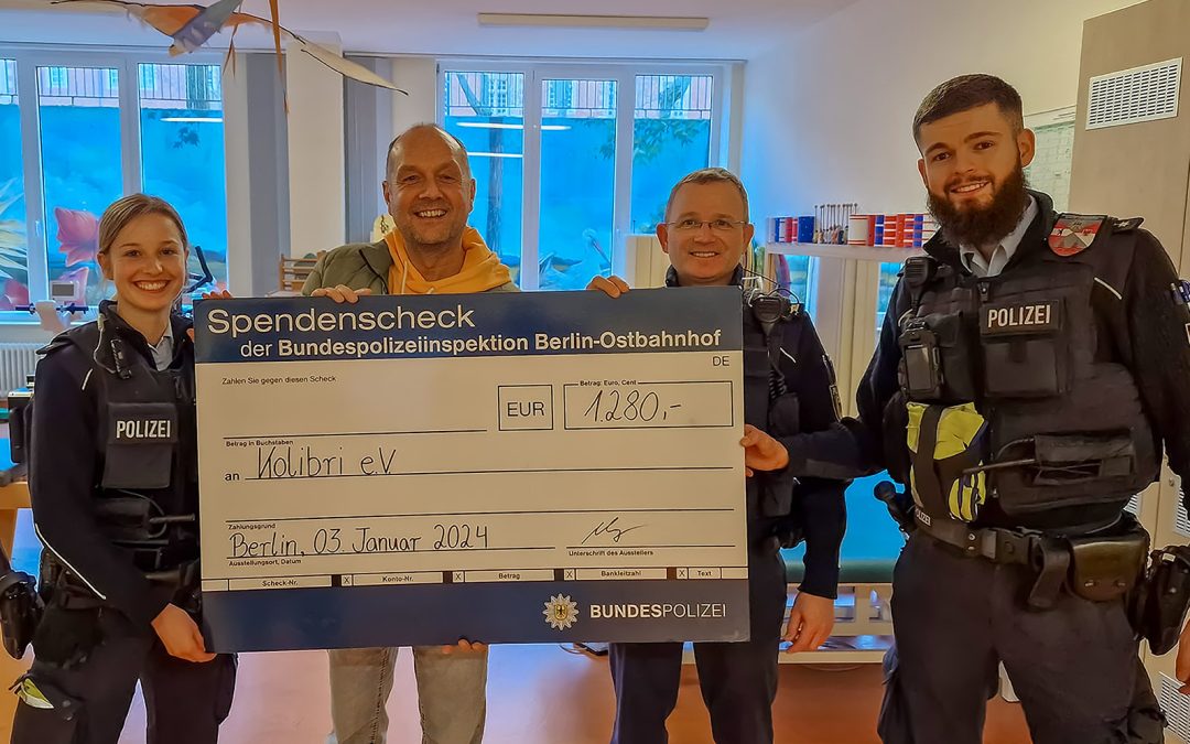 Großzügige Spendensammelaktion unter den Beamten der Berliner Polizei