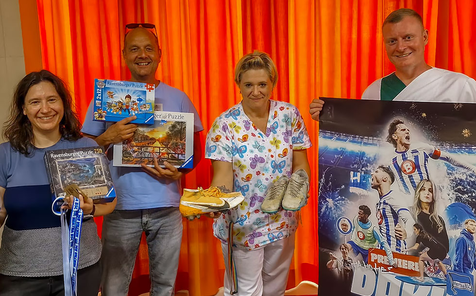 Ein besonderer Besuch von Boris Pfeiffer auf der Kinderkrebsstation