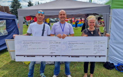 Wir sind sehr dankbar für die Spenden dieser zwei Unternehmer