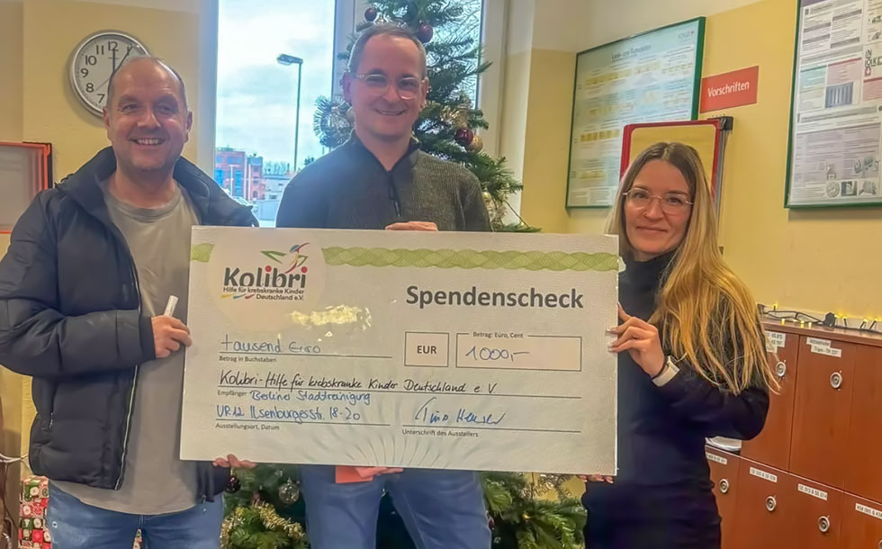 Wir danken der BSR für die Unterstützung durch eine tolle Spende
