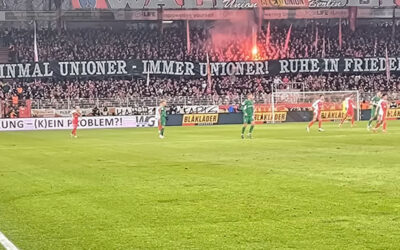 Ein Schweigeminute beim 1. FC Union Berlin für Nici