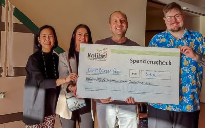 Tolle Spendenaktion von Nadine und den Mitarbeitern der Firma DEPT