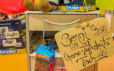 Ein „Chemo-Tapferkeits Tisch“ als Aufmunterung für Benny