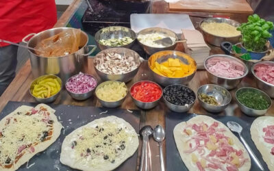 Es gab wieder selbstgemachte Pizza auf der Kinderkrebsstation