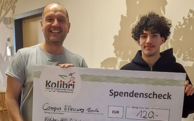Tolle Spende der Abiturienten vom Campus Efeuweg Berlin