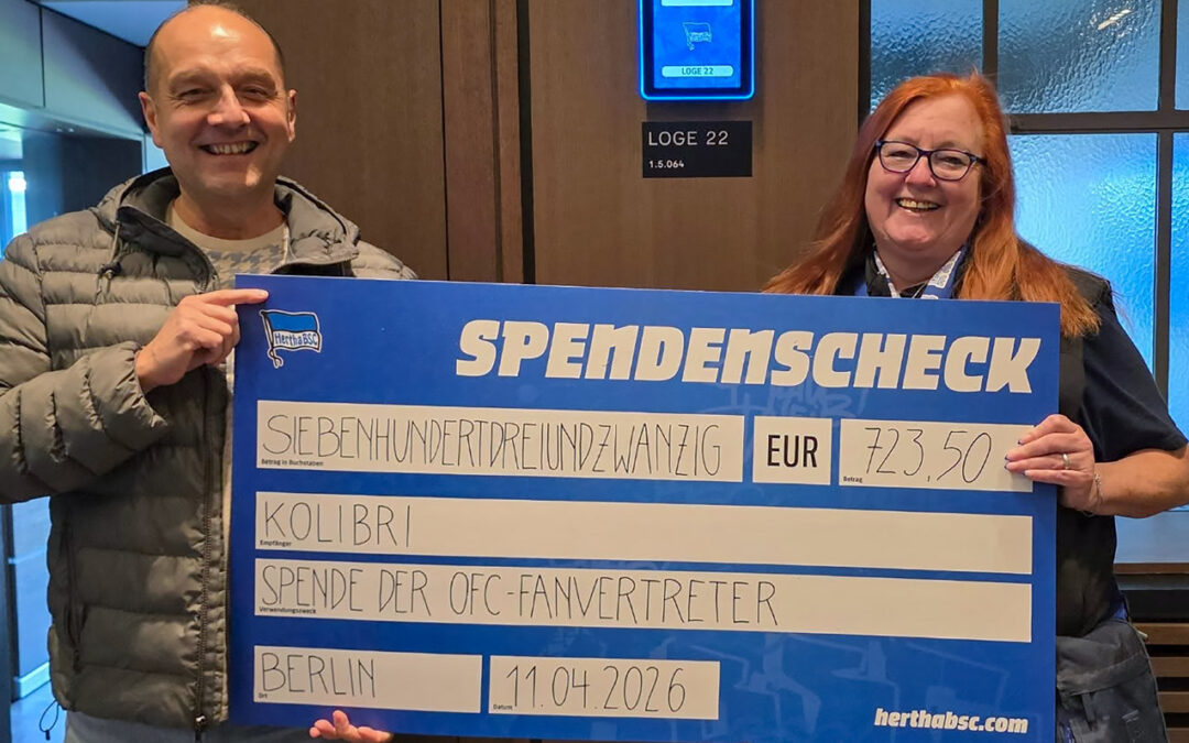 Großes Dankeschön an Andrea von Hertha BSC für Deine stetige Unterstützung