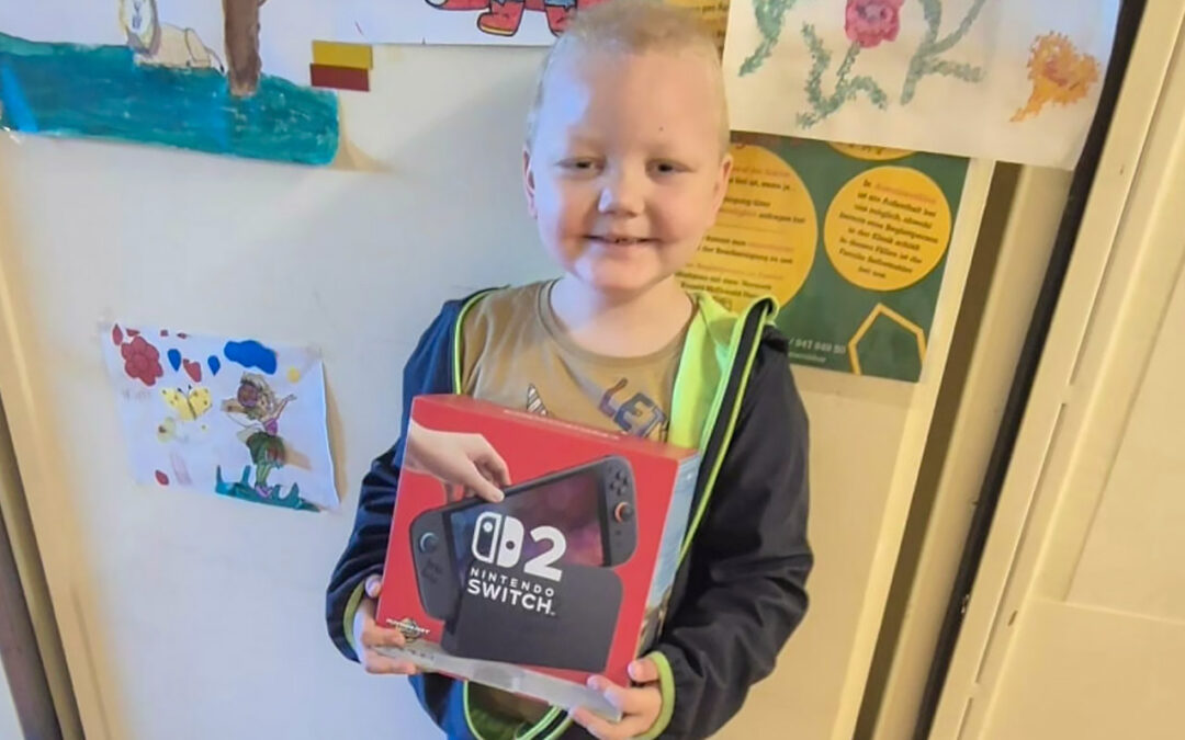 Pascal’s Herzenswunsch einer Nintendo Switch konnte dank euch erfüllt werden