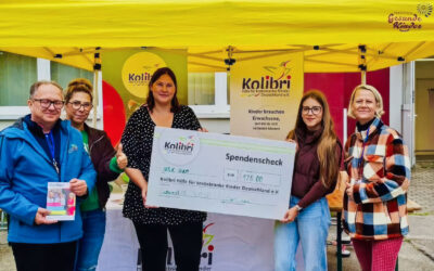 Das Netzwerk für Gesunde Kinder spendet ihren Flohmarkt-Erlös Kolibri